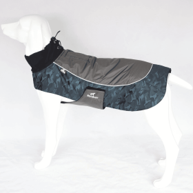 Pet Keep Warm Winter Jacket Dog Clothes for Traveling Hiking Camping-(blue, size M)
