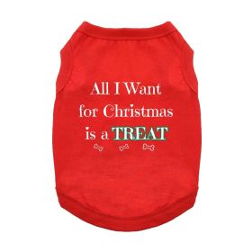 All I Want For Christmas Dog Shirt (Color: Red, size: X-Small)