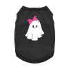 Cute Ghost with Bow Dog Shirt